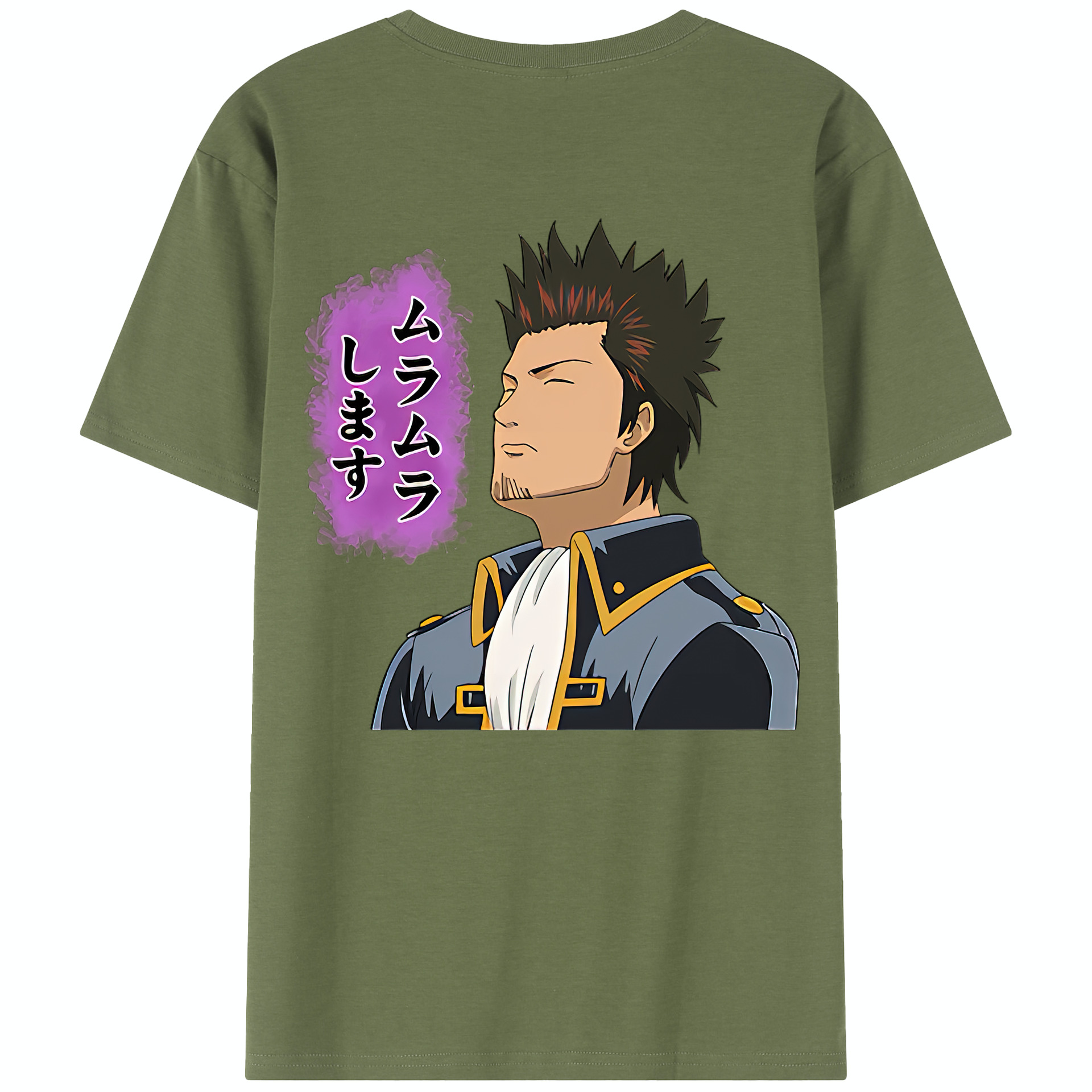 （画像用） ぎんたま 坂田銀時（さかたぎんとき） 神楽 志村新八（しむら しんぱち） GINTAMA Sakata Gintoki Kagura Shimura Shinpachi 綿100％半袖Tシャツ（背面プリント）